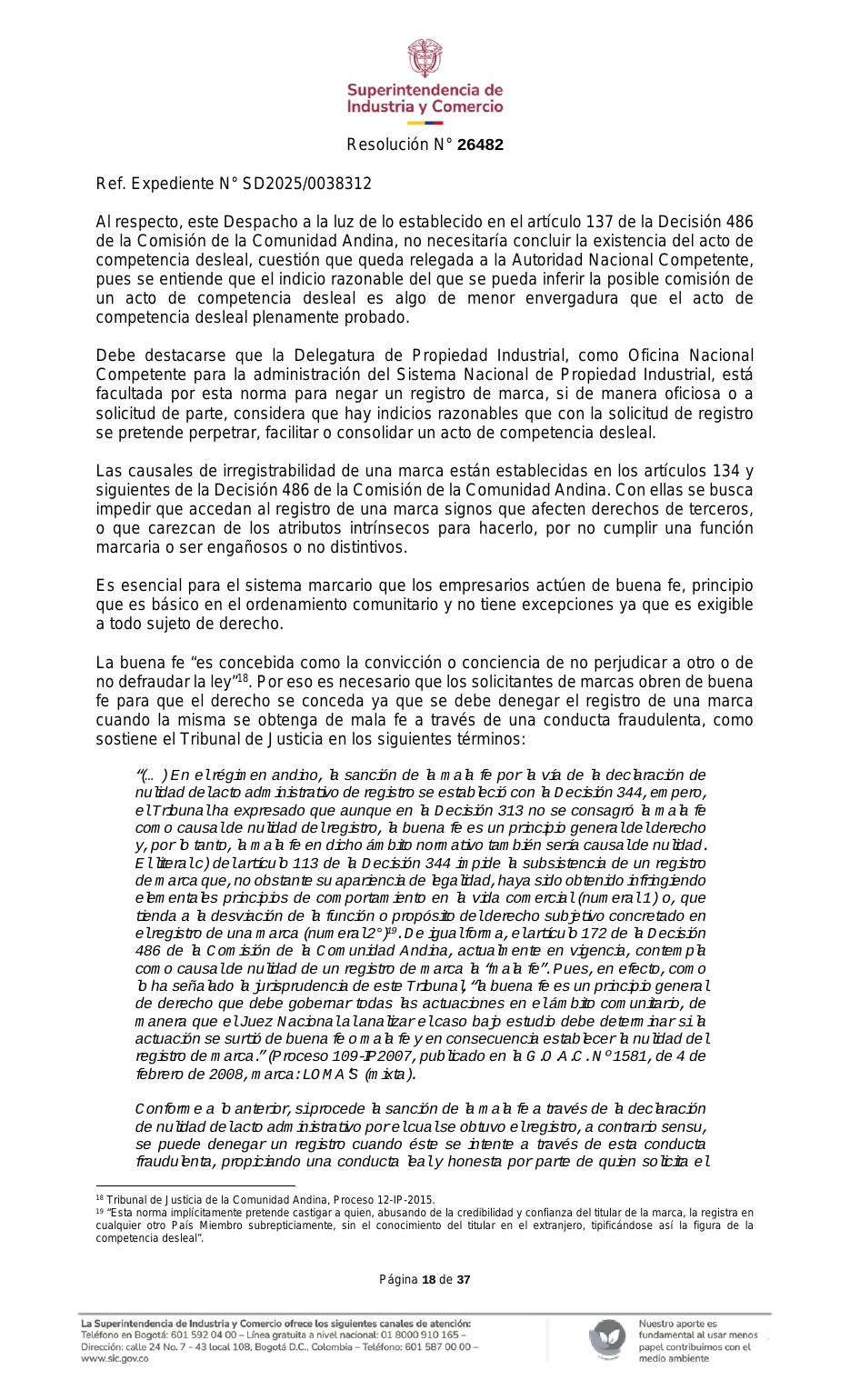 Resolución SIC — página 18 de 37