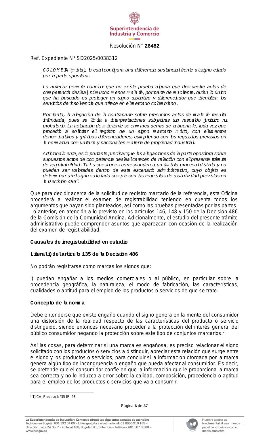 Resolución SIC — página 6 de 37