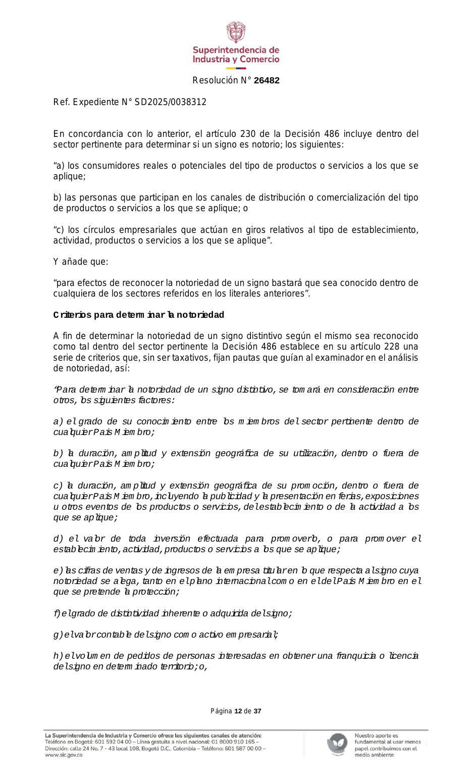 Resolución SIC — página 12 de 37