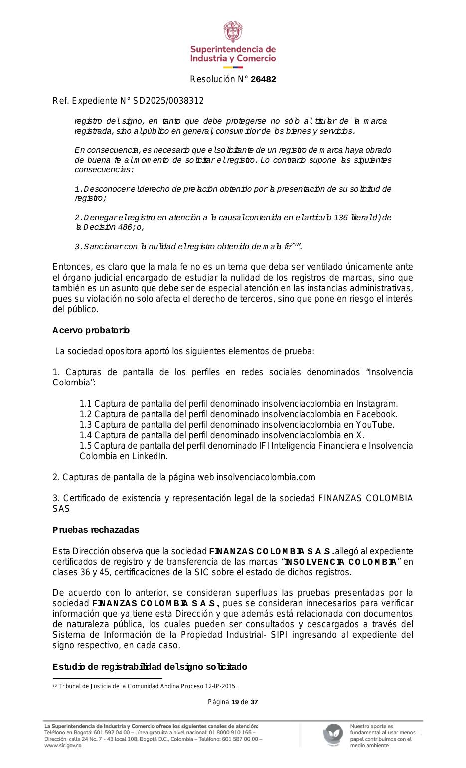 Resolución SIC — página 19 de 37